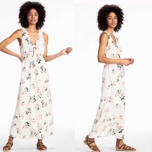 (NWT) Lucky Brand | 100% Silk Floral Maxi Dress